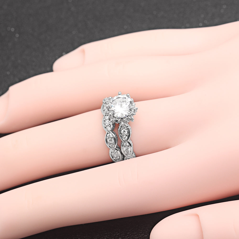 NickieWeddingRingSetEngagementRingMatchingBandCzWomensGingerLyneCollection_WhiteGoldPlated-5