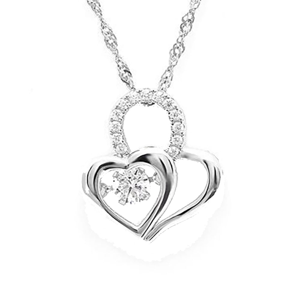 HeartSwingingStoneNecklaceSterlingSilverCzPendantGingerLyneCollection_Silver-1