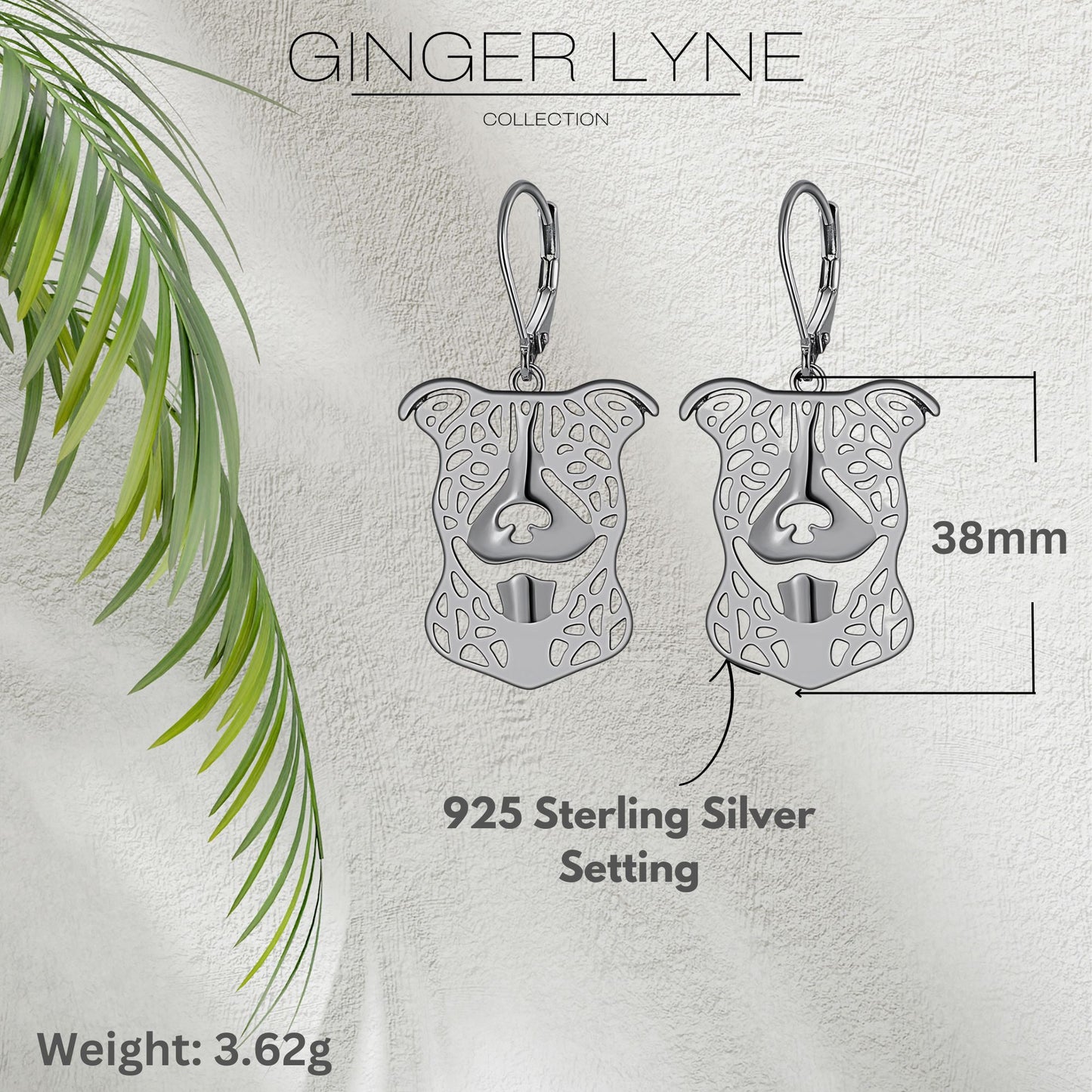 PitBullDogNecklaceEarringsorSetSterlingSilverWomensGingerLyneCollection_EarsDownEarrings-5
