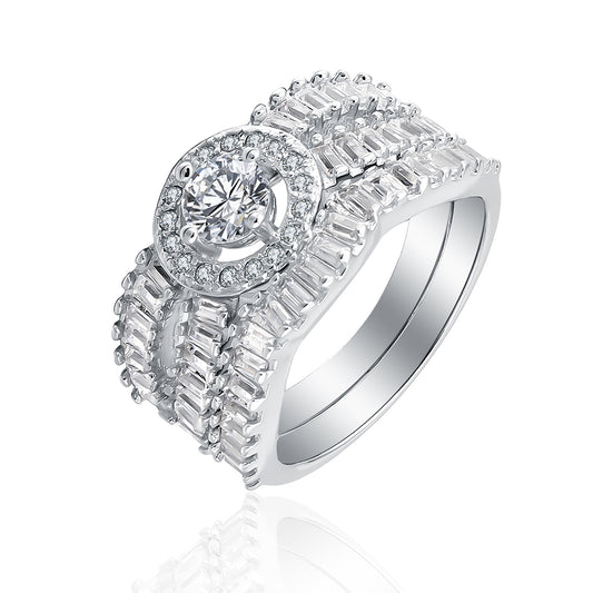 AngelinaWeddingRingSetforWomenCubicZirconiaEngagementRingMatchingBandGingerLyneCollection_Silver-1