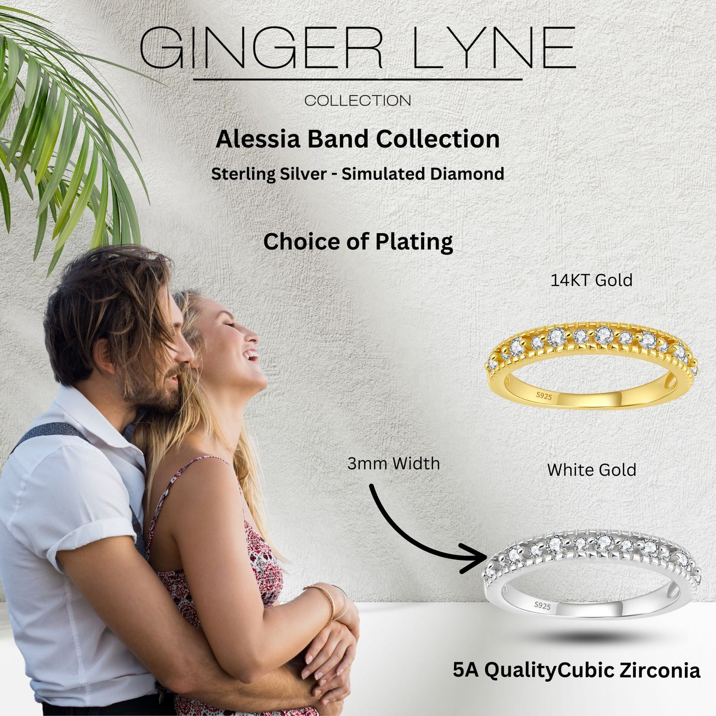 AlessiaWeddingBandforWomenSterlingSilverCZAnniversaryHalfEternityBandStackablebyGingerLyne_Silver-6