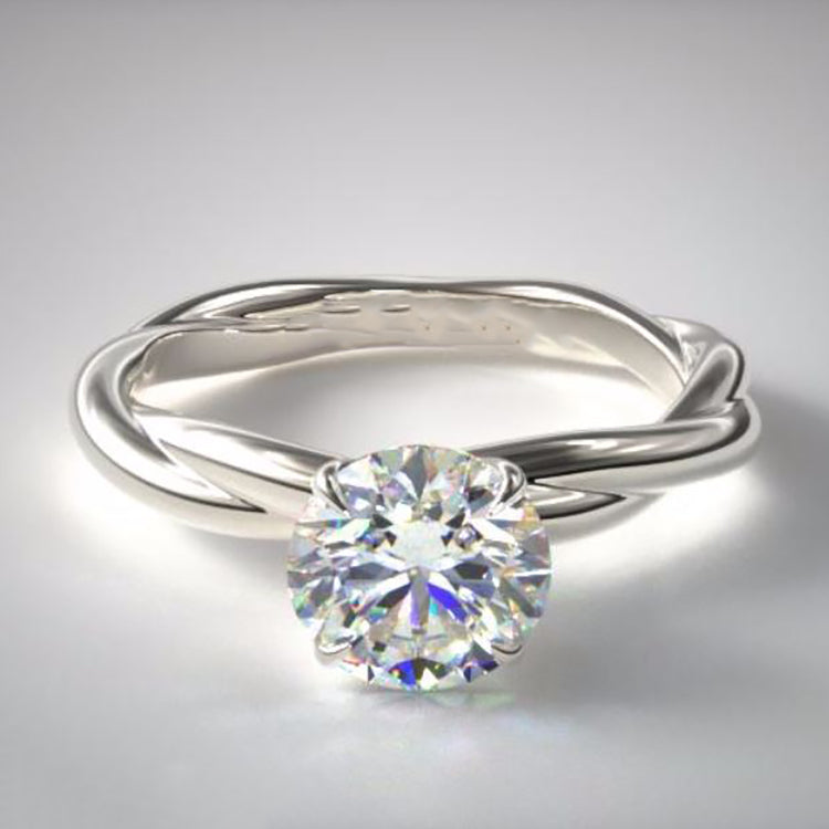 AuroraWeddingRingSetforWomenSterlingCzEngagementRingMatchingBandGingerLyneCollection_Silver-5