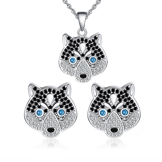 KokoHuskyDogSterlingSilverNecklaceforWomenCzGingerLyneCollection_Set-1