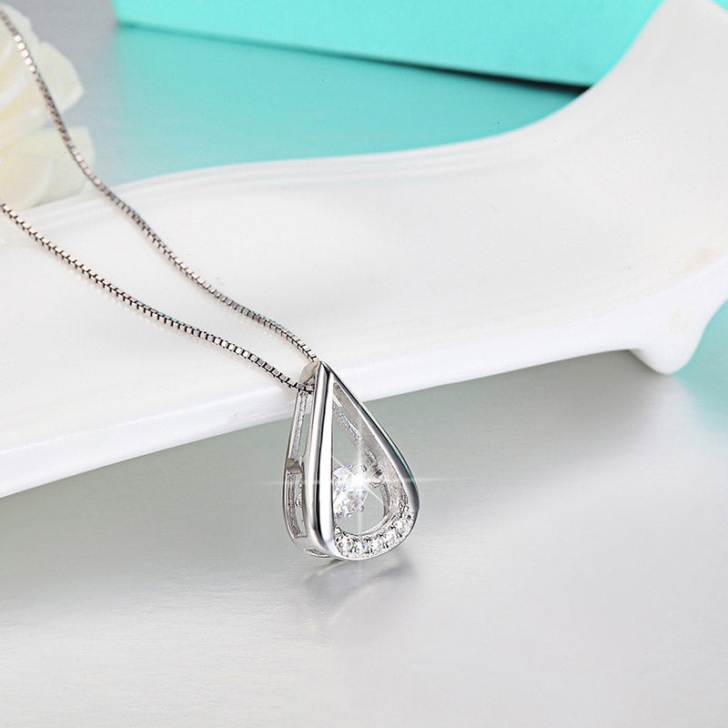 OvalNecklaceforWomanSterlingSilverPendantandChainSwingStoneGingerLyneCollection_Style40-7