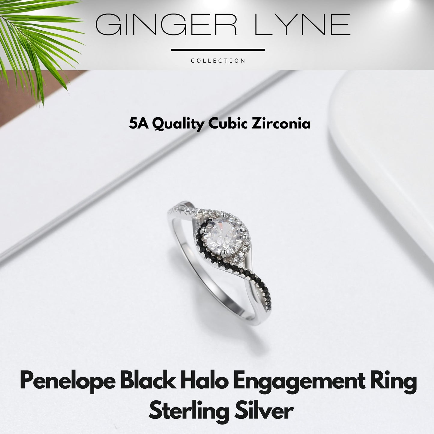 PenelopeBlackHaloEngagementRingforWomenSterlingSilverWeddingRingGingerLyneCollection_Black-4