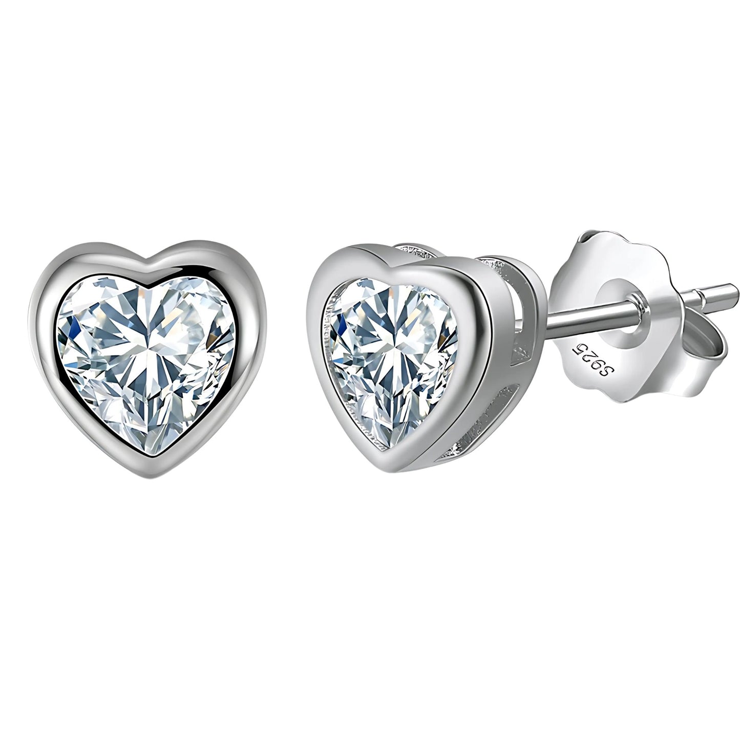 HeartEarringsforWomenbyGingerLyneGoldPlatedSterlingSilverStudSolitaireCubicZirconia_Clear-1