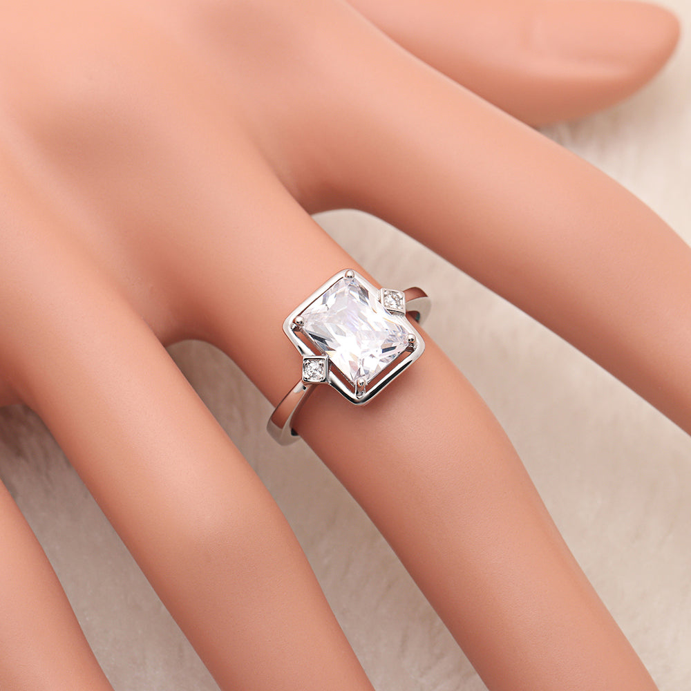 CandraEngagementRingWomenSterlingSilverRadiantCutGingerLyneCollection_Silver-5