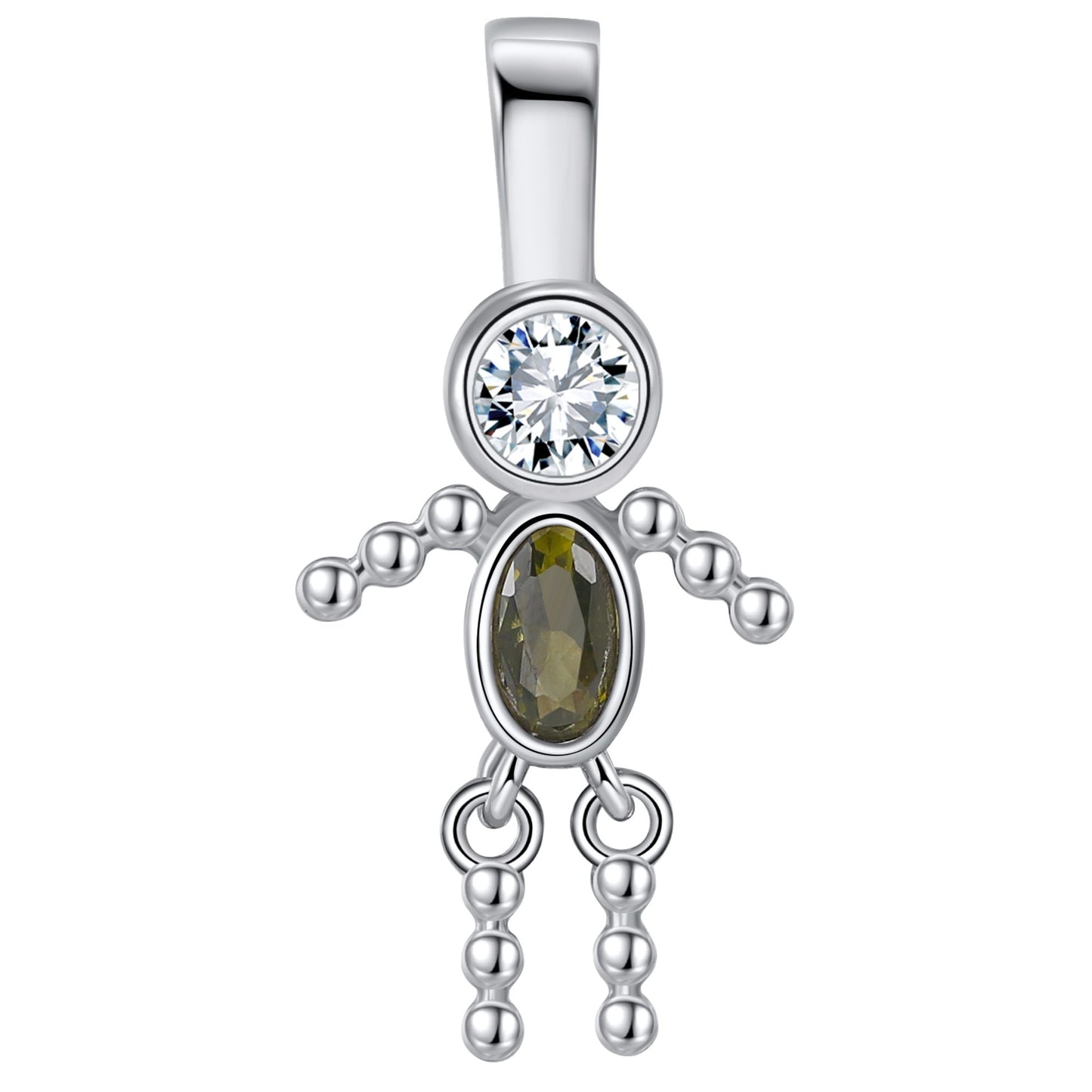BabyBoyorGirlBirthstoneCharmforMomFamilyTreeGrandmaNecklacebyGingerLyneCZSterlingSilver_BoyAugust-1