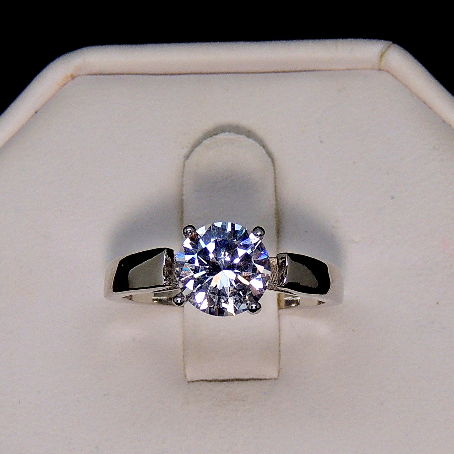 WomensEngagementRingSolitaire2ctCubicZirconiabyGingerLyneCollection_Silver-4