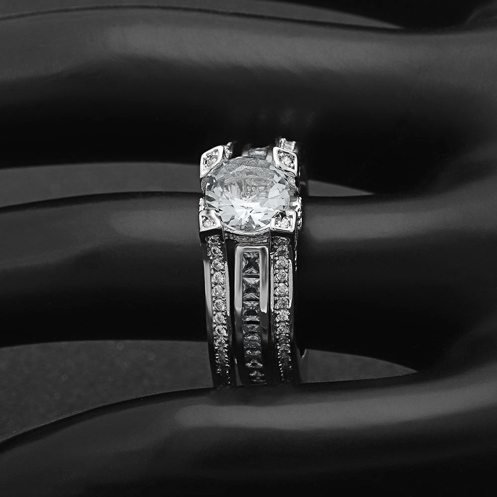 SkylarWeddingRingSetforWomenEngagementRingandMatchingBandCzGingerLyneCollection_Clear-3