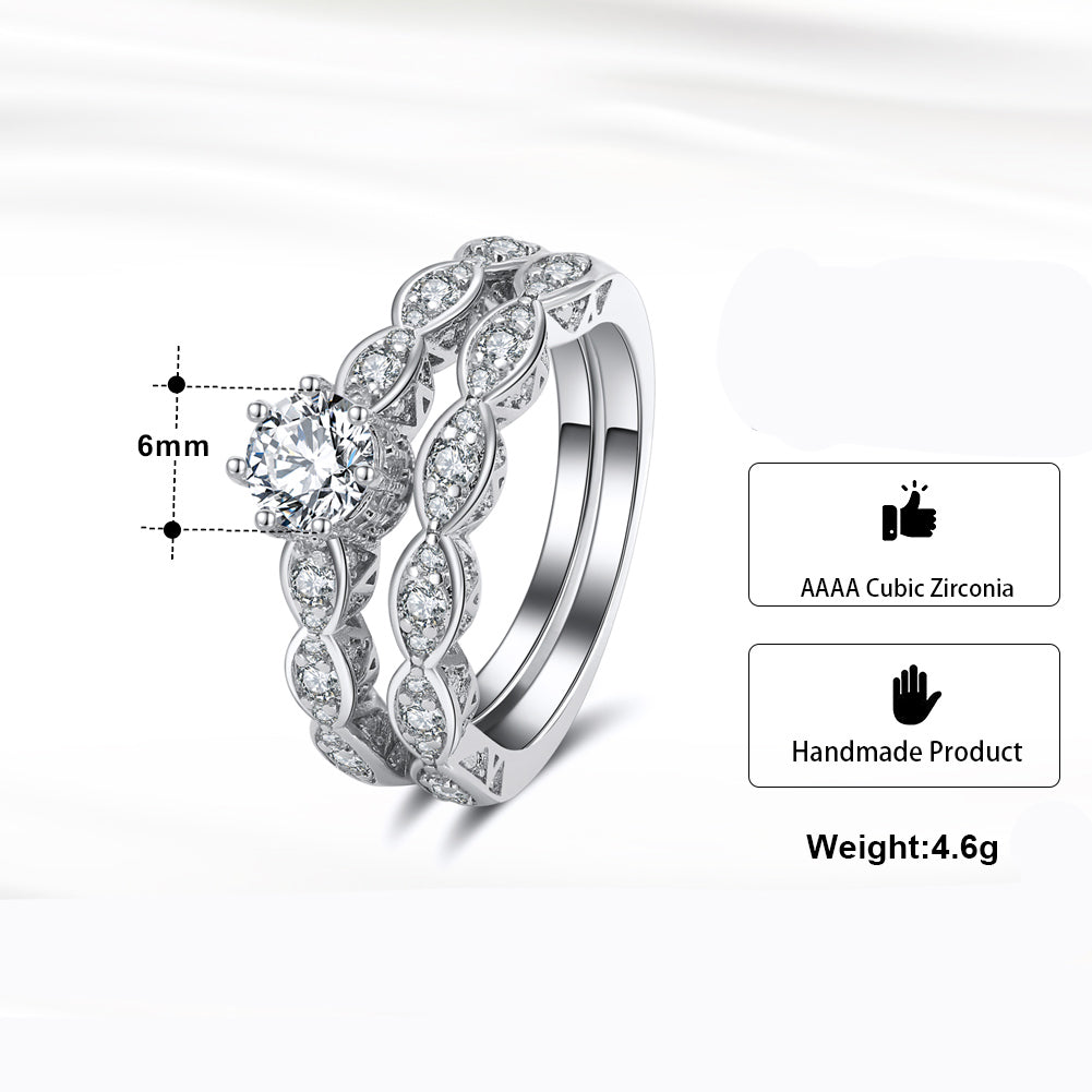 NickieWeddingRingSetEngagementRingMatchingBandCZWomensGingerLyneCollection_Silver-5