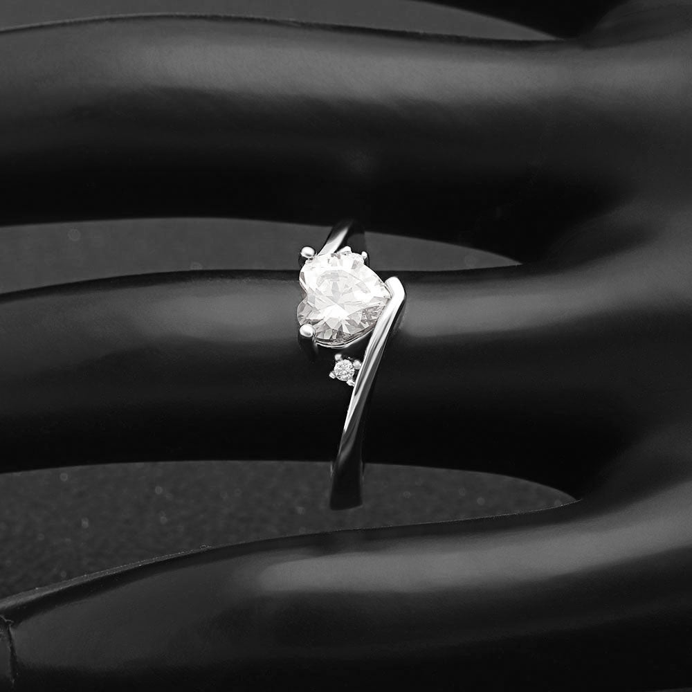 KaleHeartEngagementRingSterlingSilverClearCzWomensGingerLyneCollection_Silver-6