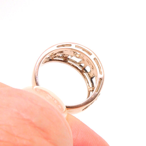 ElephantRingBandRingforWomenRoseGoldPlatedCrystalGingerLyneCollectionSize5_Gold-3