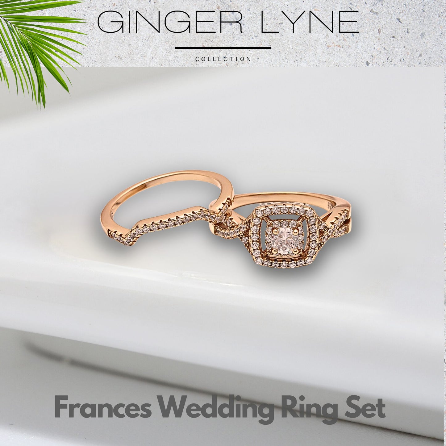 WeddingRingSetforWomenHaloCZWhiteGoldSterlingSilverEngagementRingGingerLyneCollection_RoseGold/SterlingSilver-4