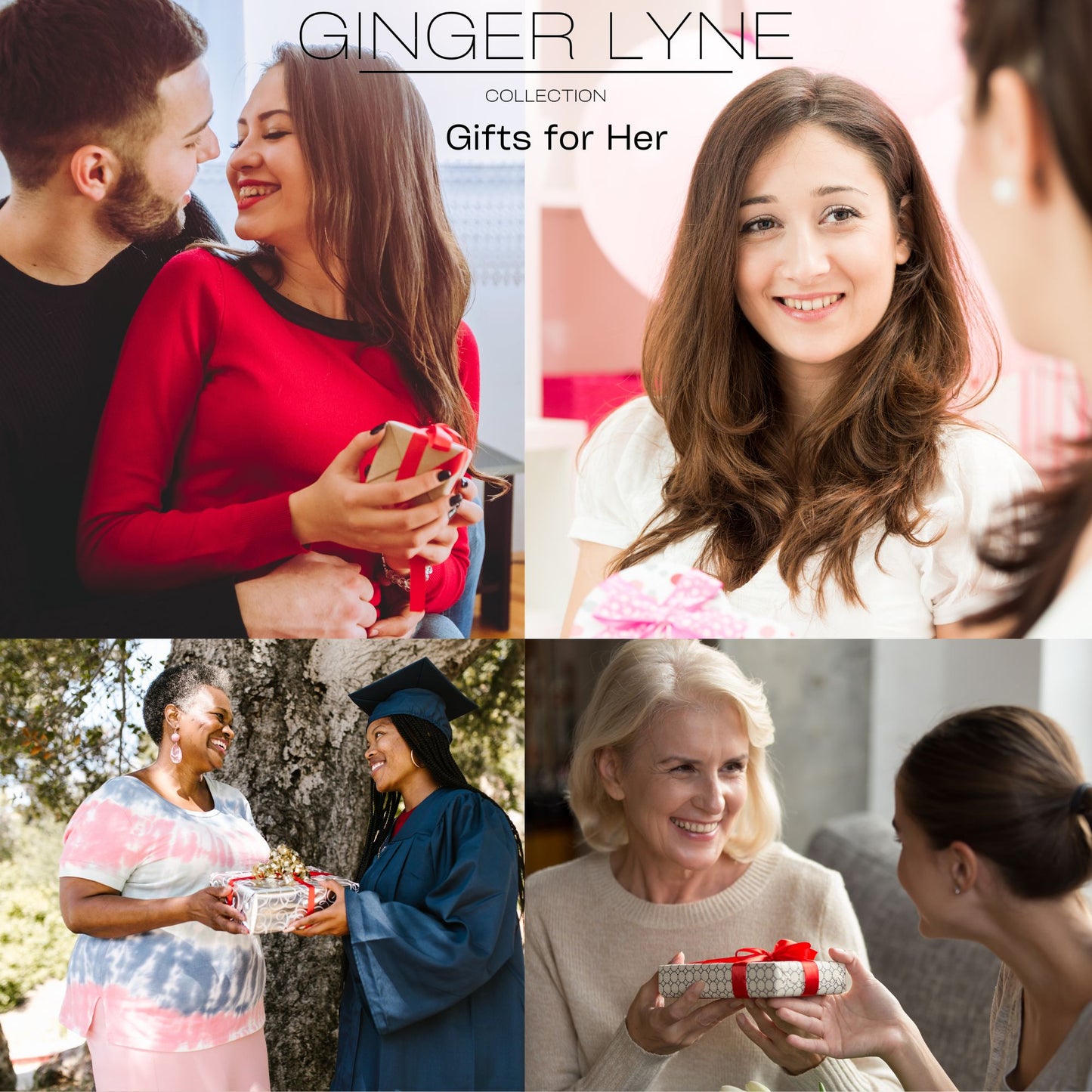 HugsandKissesHalfHoopEarringsforWomenTwoTownGoldPlatedCZGingerLyneCollection_Silver-8