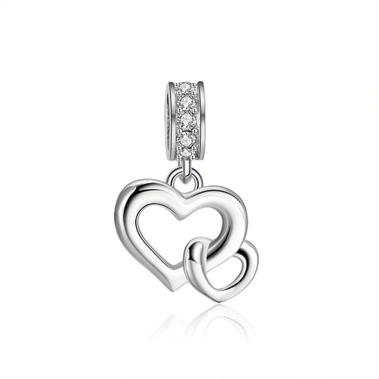LinkedHeartsCharmforWomenSterlingSilverCZEuropeanBeadforBraceletGingerLyneCollection_Silver-1