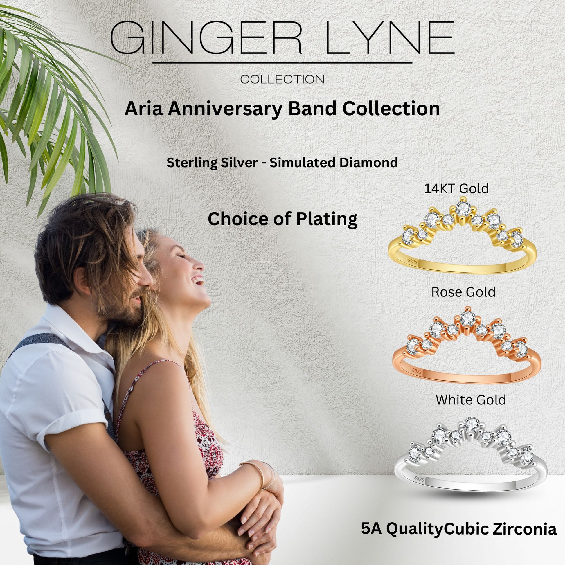 AriaHalfEternityRingforWomenSterlingSilverCZAnniversaryBandStackableChevronCurvebyGingerLyne_Gold-5