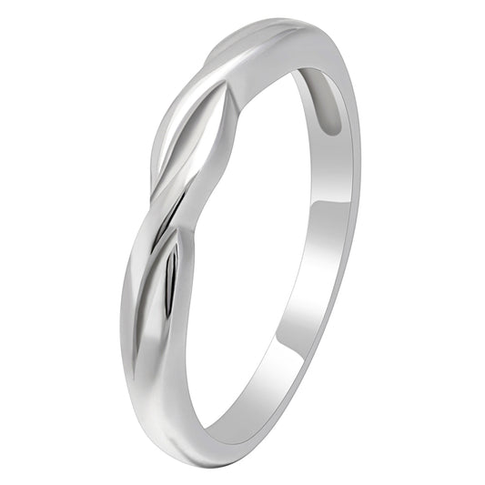 Queena Wedding Band Anniversary Ring Women Sterling Silver Ginger Lyne Collection - 10