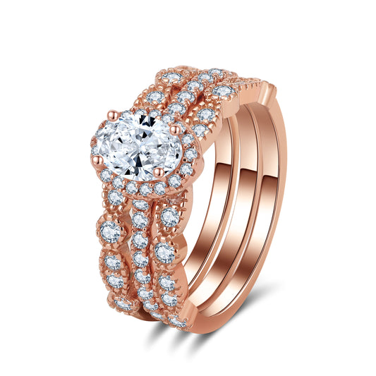 PorshaWeddingRingSetforWomenEngagementRingTwoMatchingBandsSterlingSilverbyGingerLyne_RoseGold-1