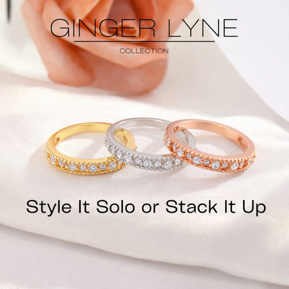 AlessiaWeddingBandforWomenSterlingSilverCZAnniversaryHalfEternityBandStackablebyGingerLyne_Rose-4