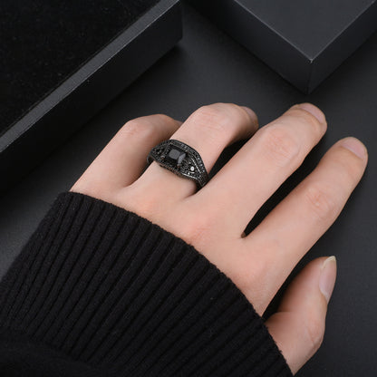 Danielle Wedding Ring Set for Women CZ Black Engagement Ginger Lyne Collection