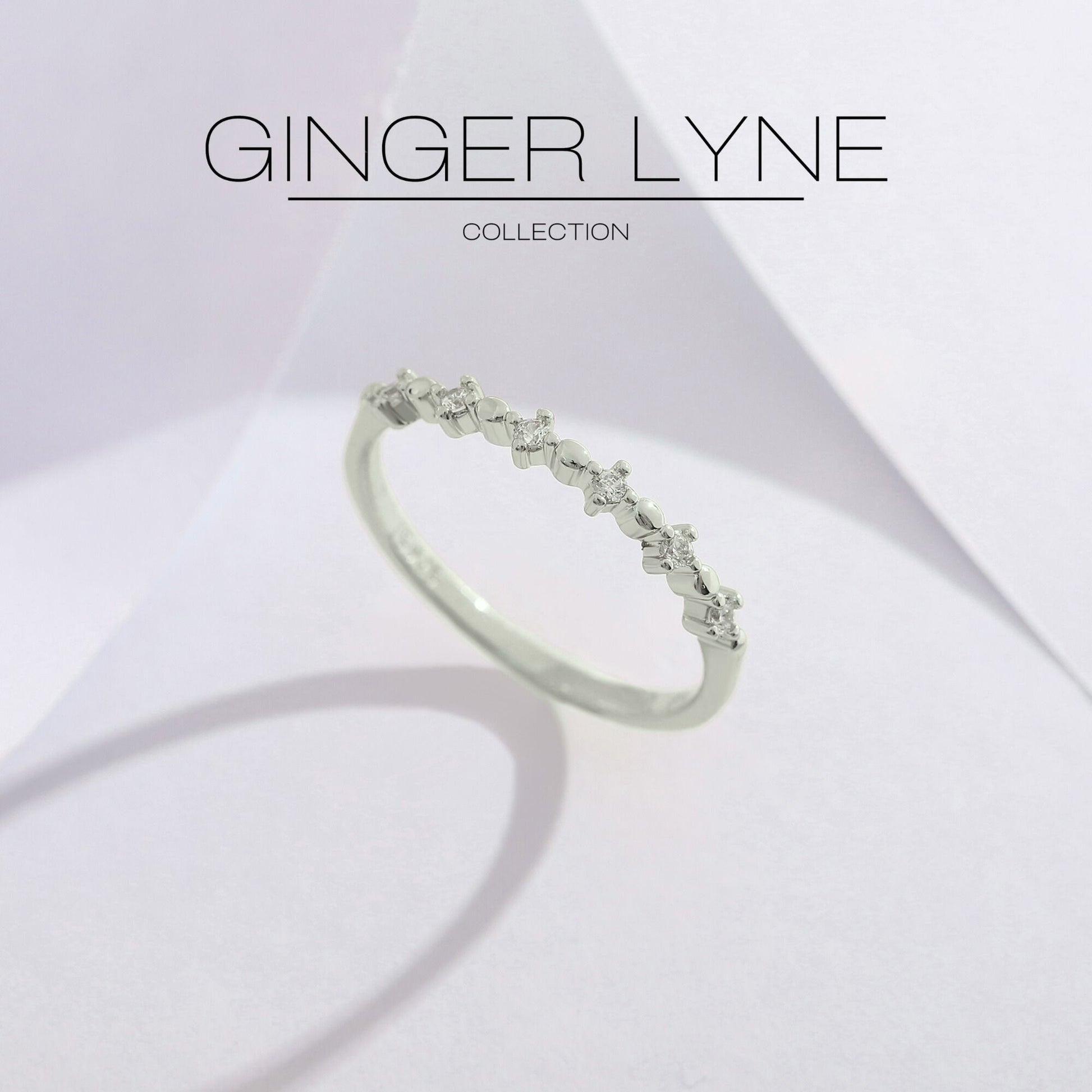 ElaraHalfEternityRingforWomenSterlingSilverCZAnniversaryWeddingBandStackablebyGingerLyne_Gold-7