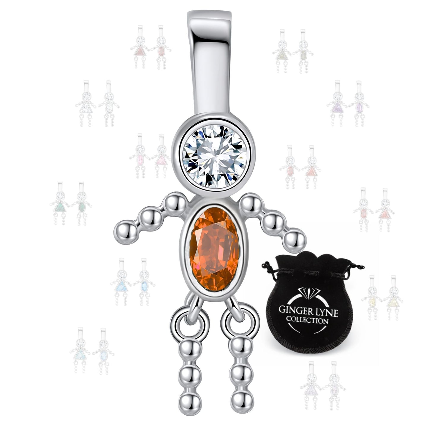 BirthstoneFamilyPendantforMombyGingerLyneStainlessSteelCubicZirconiaCharmsForGrandmaNecklace_Male-January-Silver-1