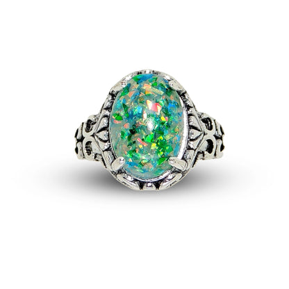 SaharaFireOpalStatementRingforWomenOval-CutGingerLyneCollection_Green-1