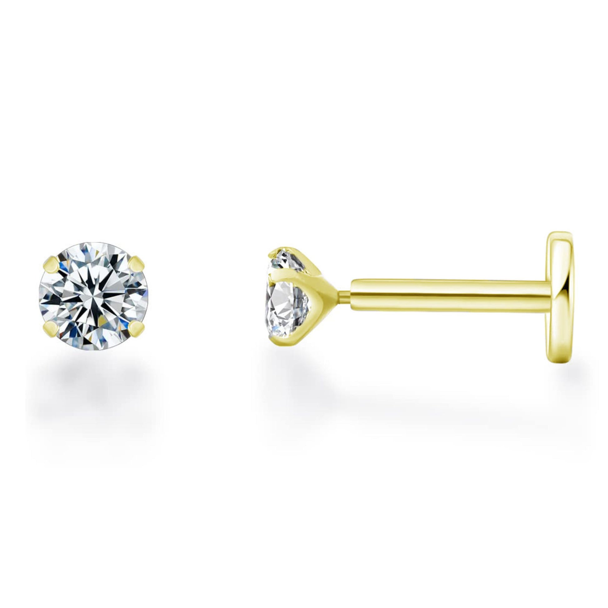 SolitaireFlatBackStudEarringsbyGingerLyneSterlingSilver5ACZ3mmor5mmStone_Gold-4