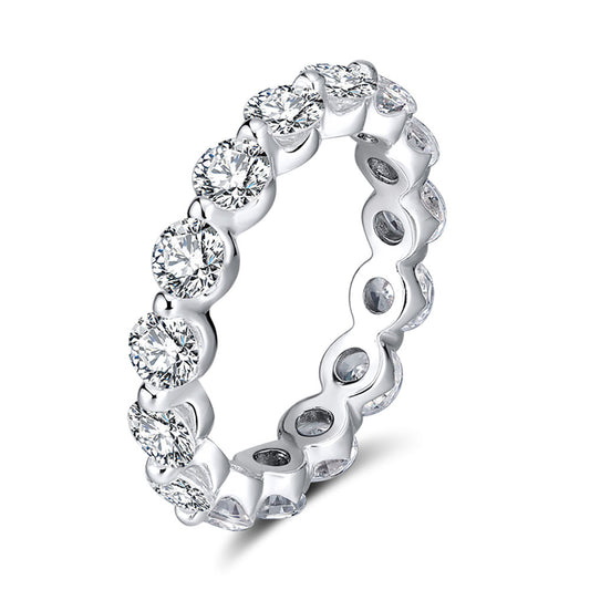 EternityBridalWeddingBandRingforWomenCzSterlingSilverGingerLyneCollection_Clear-1