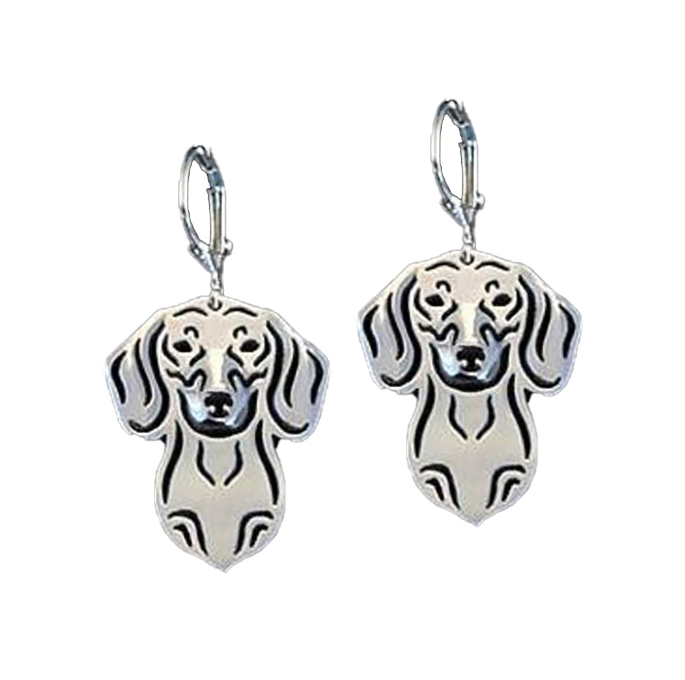 Dachshund Dog Sterling Silver Earrings Girls Women Ginger Lyne Collection - Earrings Only