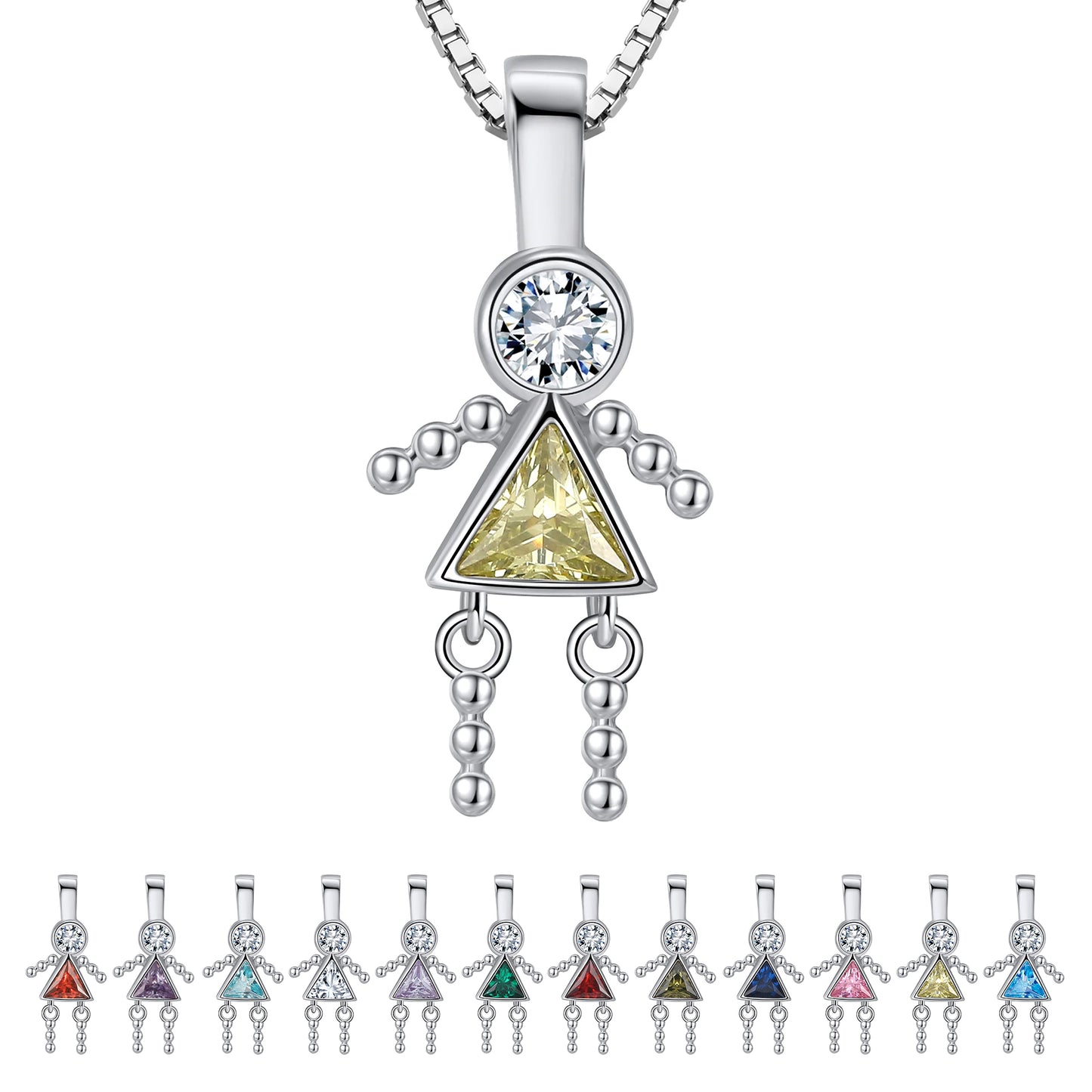 BirthstonePendantNecklaceforGirlMomorGrandmabyGingerLyneSterlingSilverCZFamilyBirthdayCharm_GirlNovember-1