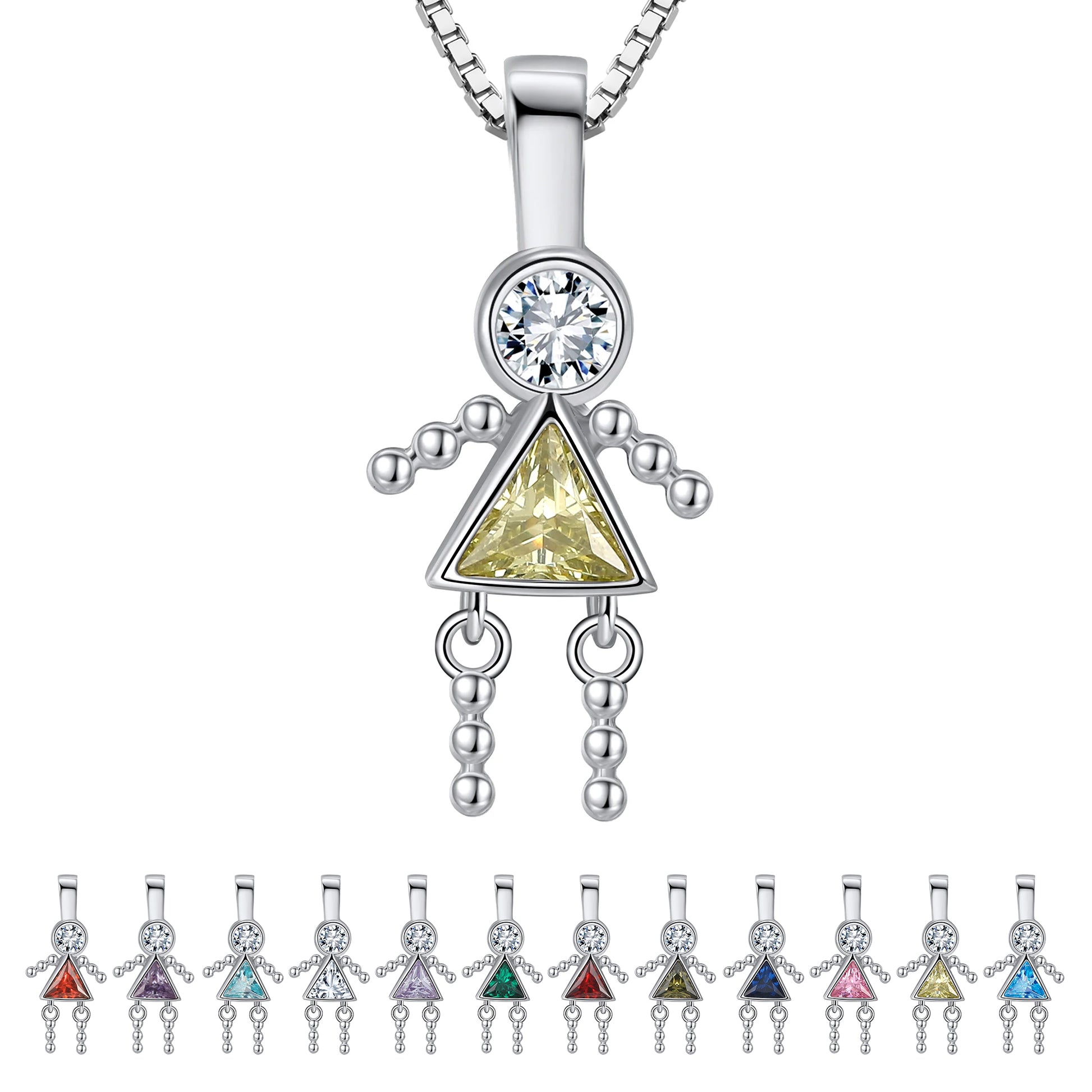 BirthstonePendantNecklaceforGirlMomorGrandmabyGingerLyneSterlingSilverCZFamilyBirthdayCharm_GirlNovember-1