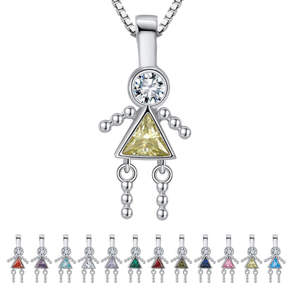 BirthstonePendantNecklaceforGirlMomorGrandmabyGingerLyneSterlingSilverCZFamilyBirthdayCharm_GirlNovember-1