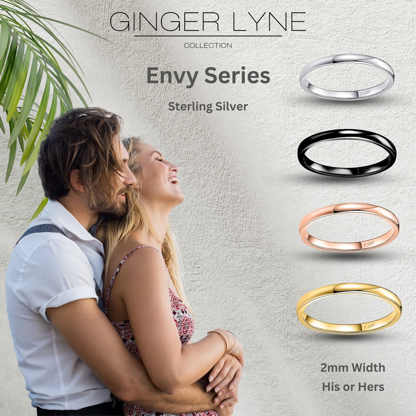 Envy2mmWeddingBandforMenorWomenRoseGoldPlatedSterlingSilverGingerLyneCollection_Pink-3