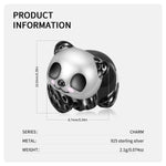 Load image into Gallery viewer, Panda Bear Charm European Bead Black Sterling Silver Ginger Lyne Collection
