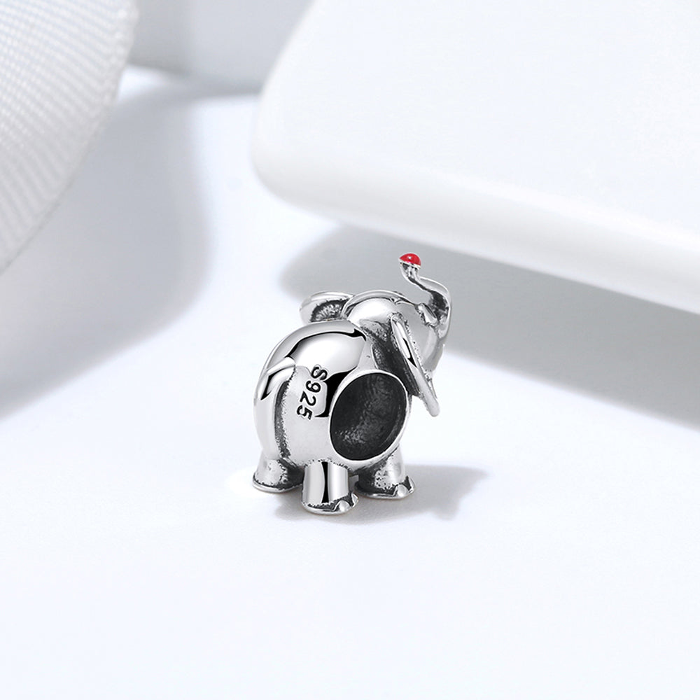 Elephant Charm European Bead Sterling Silver Ginger Lyne Collection