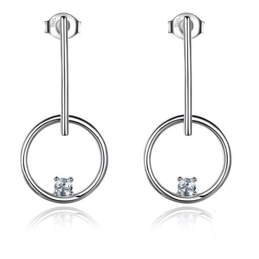 CircleBarDropEarringsforWomenWhiteTopazSterlingSilverGingerLyneCollection_Blue-1