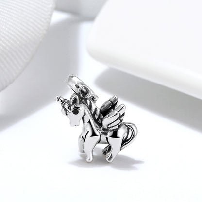 Unicorn Charm European Bead Sterling Silver Ginger Lyne Collection
