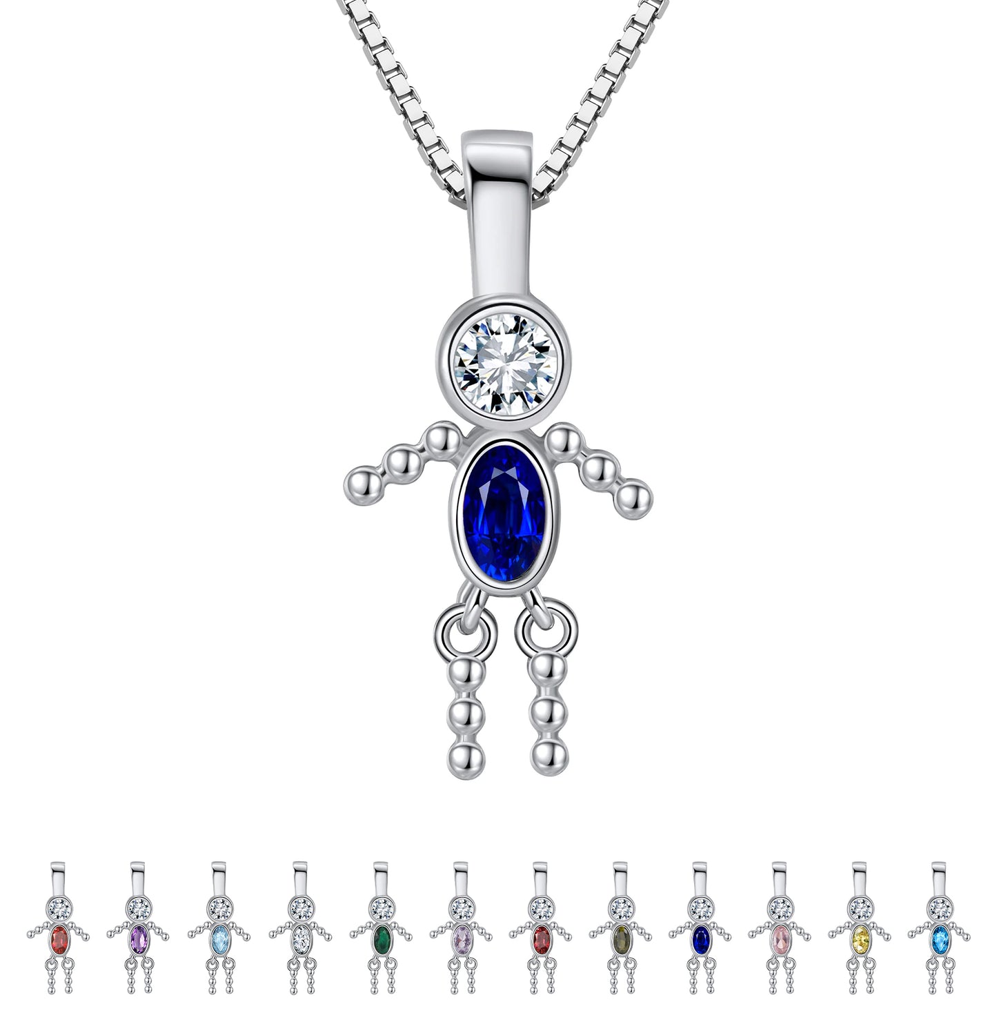 BirthstonePendantNecklaceforBoyMomorGrandmabyGingerLyneSterlingSilverCZFamilyBirthdayCharm_BoySeptember-1