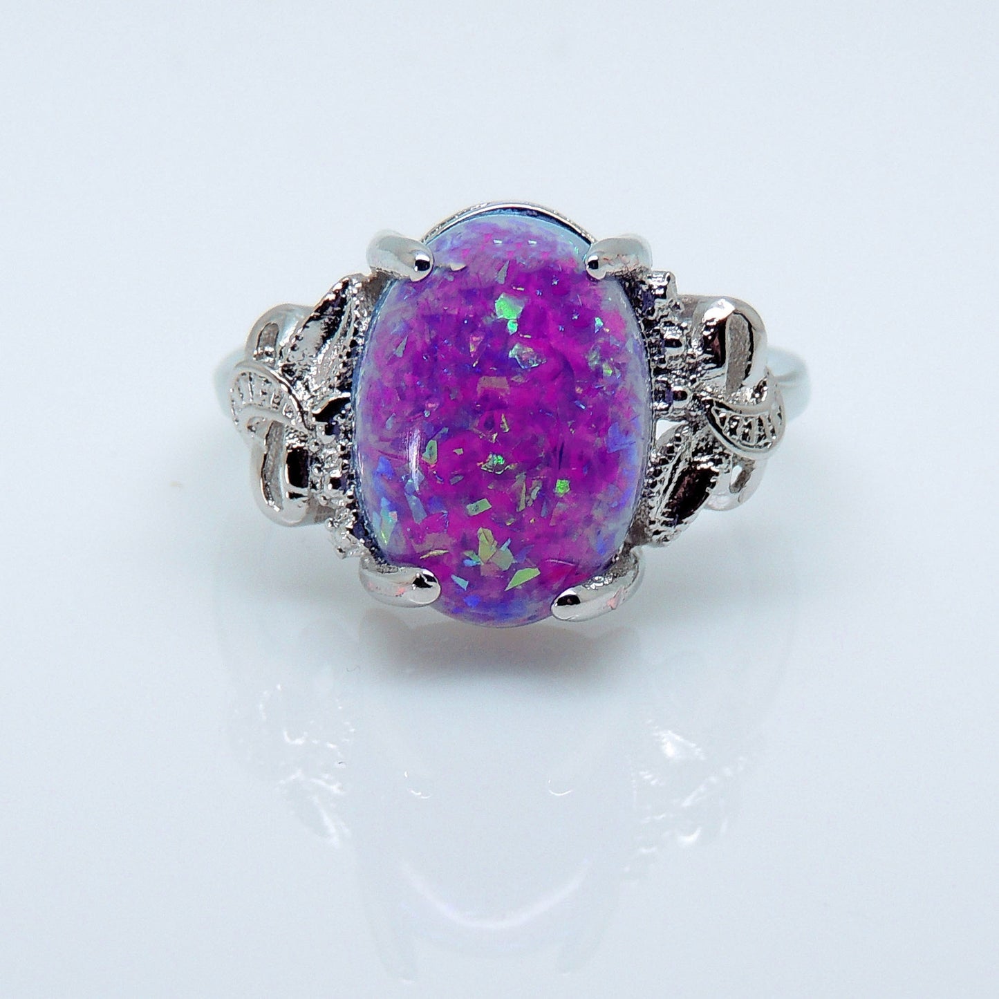 SharlaStatementRingOvalPurpleFireOpalWomenGingerLyneCollection_Purple-3
