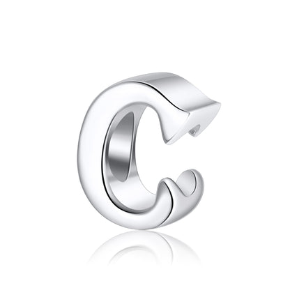 Initial Letter Charms for Women Bracelet Sterling Silver  Ginger Lyne Collection - C
