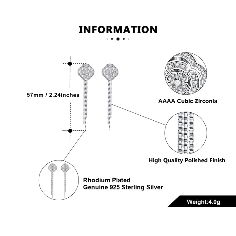 ChainDangleEarringsforWomenTwoInOneDesignSterlingSilverGingerLyneCollection_Silver-7