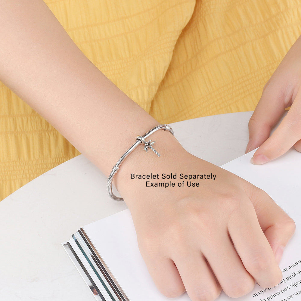 PalmTreeCharmEuropeanBeadGreenCZSterlingSilverGingerLyneCollection_Silver-5