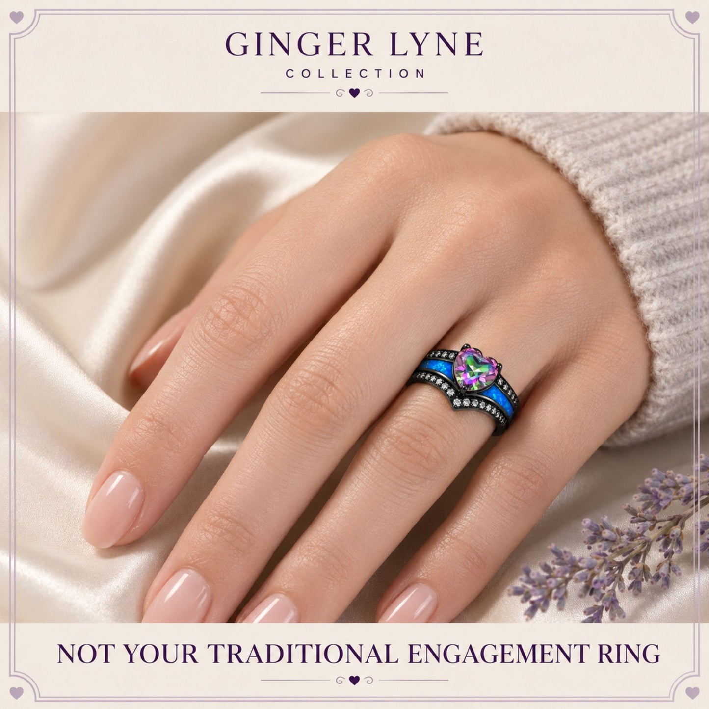 BlackEngagementRingforWomenMysticTopazCZHeartPromiseRingGiftforHerGingerLyne_PurpleMulti-6
