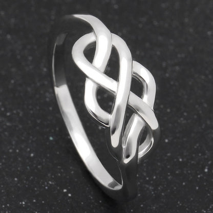 Continuum Infinity Ring 925 Sterling Silver Girls Womens Ginger Lyne Collection