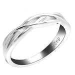Load image into Gallery viewer, Lanie Wedding Bridal Band Ring Sterling Silver Womens Mens Ginger Lyne Collection - 6
