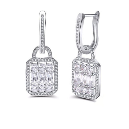 Zina Drop Earring for Women Cubic Zirconia Sterling Silver Ginger Lyne Collection