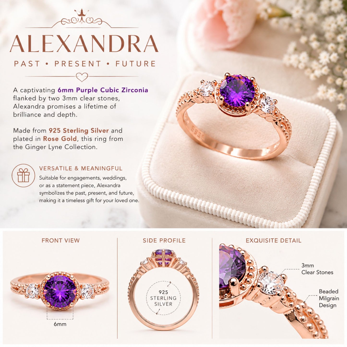 AlexandraBirthstoneRingRoseGoldPlatedSterlingSilverPurpleCZWomensGingerLyne_Purple-5