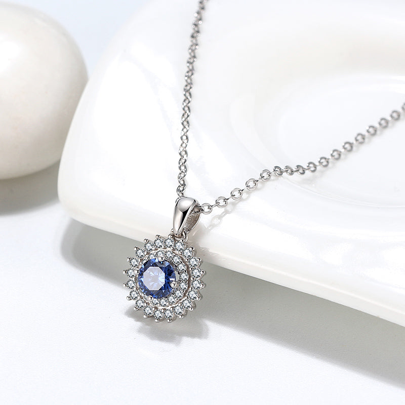 RoundPendantNecklaceforWomenLondonBlueCzSterlingSilverWomensGingerLyneCollection_Blue-2